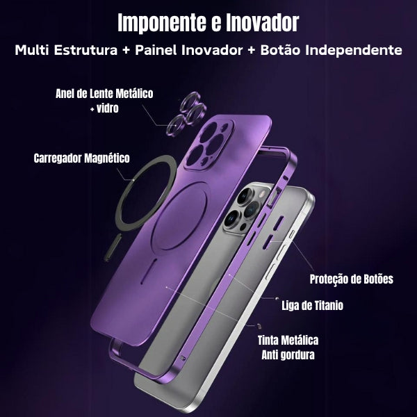 Capa Luxo Full Metal Iphone