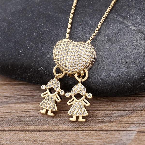 Colar Amor de Mãe Banhado a Ouro 18k