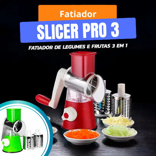 Fatiador de Legumes e Frutas 3 x 1 - SlicerPro 3